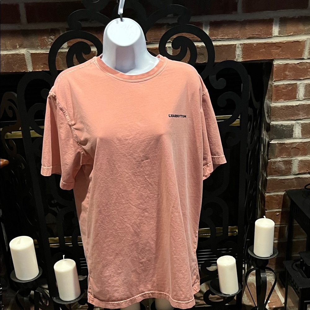 BEARBOTTOM Men’s Peachy/Pink Short Sleeve Tee.  Size:Large